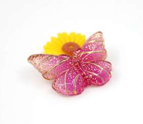 588251 Schmetterling 15x22mm pink 5 Stk. 