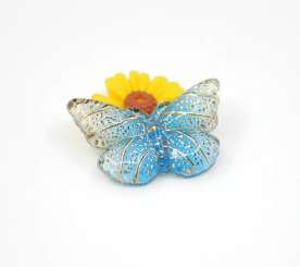 588252 Schmetterling 15x22mm blau 5 Stk. 
