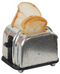 588329 Mini-Toaster 2,5cm mit 2 Brotscheiben 