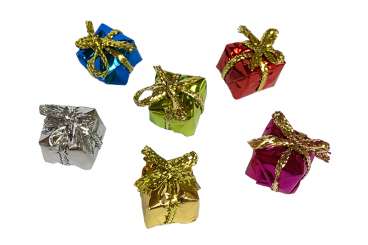 588333 Geschenkpakete assortiert 1cm 6 Stk. 