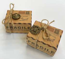 588335 Paket Luftpost 6x3.5x4.5cm DIY - 2 Stück 