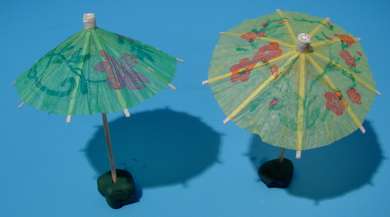 588391 Papierschirmchen 9,5cm  sort. 12St 