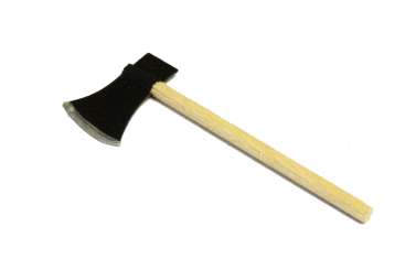 588786 Holz Beil 6 cm natur/schwarz 