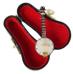 588936 Banjo 7cm weiss/braun i.Koffer 