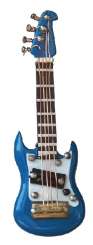 588938 E-Gitarre 6cm blau in Koffer 