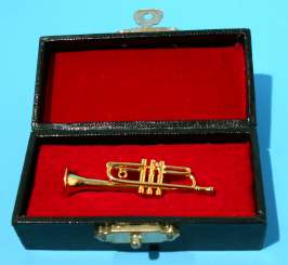588942 Trompete 4,6cm messingfarbig i.Koffer 