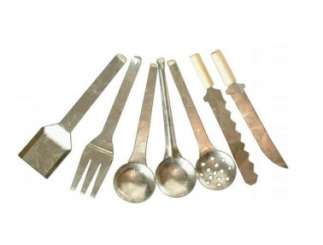 588973 Küchen Utensilien Metall 5cm, 7tlg 