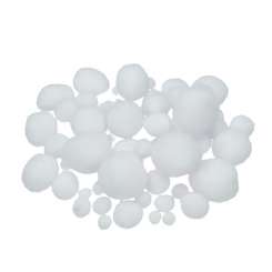 590152 Pompons 7/10/15/20/25mm 75St weiss 