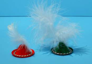 592214 Tirolerhut 40mm rot 10 Stk. 