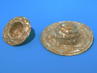 592271 Strohhut  D 10cm  Loch 5cm 20 Stk. 