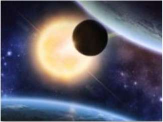 596019 Weltall m.Sonne 30x40cm 