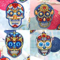 596103 Anhänger Totenkopf 4Stk 