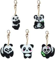 596109 Anhänger Panda 5Stk 