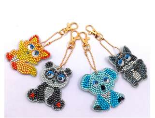 596111 Anhänger Koala, Fuchs, Waschbär, Panda 4Stk 