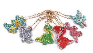 596112 Anhänger Dinosaurier 6Stk 