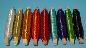 597491 Draht a.Holzstab 0,5mm silber 50m 