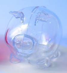 599328 Sparschwein 110x82x80mm transparent 