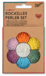 600137 Rocailles Perlenset bunt 7 Farben sortiert 