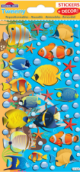 518400 Stickers Fische m. Dekokarte 