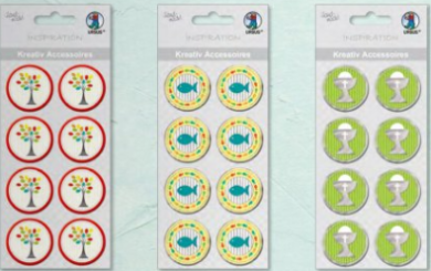 600319 Sticker Kommunion Fisch 