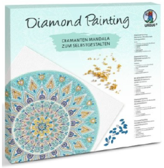 600606 Diamond Painting ,Diamanten Mandala“ hellblau 