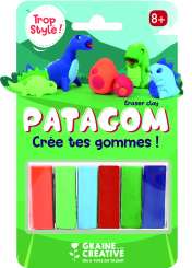 620019 Radierknete 6Stk. Dinosaurier 