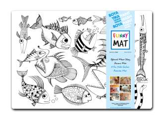 620060 Kindertischset Fische bemalbar 