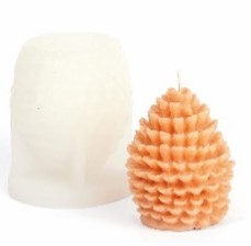 620078 Giessform Silikon Tannzapfen 