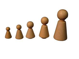 62.0529 Holzpuppe 80 mm konische Form 