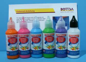 650102 Kaltemail Set 2 à 6 Farben 