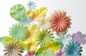 600308 Blütenstanzteile gelbmix 