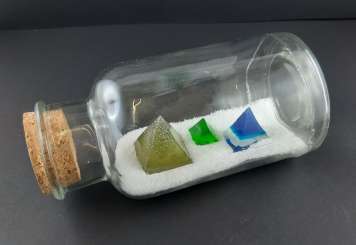 Muster Silikonform Flasche-Pyramide 