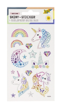 600100 Shiny-Sticker UNICORN, 10x16cm 