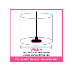 525190 Wachsdochten A 12Stück - für gr. Becher 