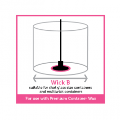525191 Wachsdochten B 20Stück - für Teelichtglas-  Multidochten 