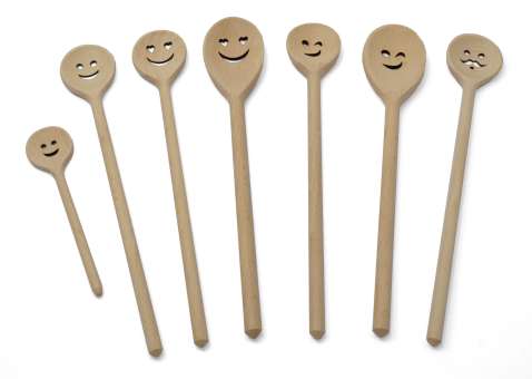 31.5081 Kochlöffel lachendes Gesicht 30cm, runde Schale 