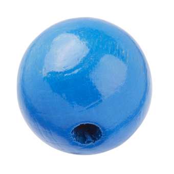3260412 Schnulli-Holzperle 10mm, 40St blau 