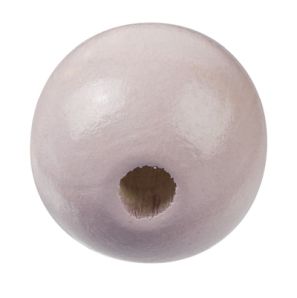 3260456 Schnulli-Holzperle 15 mm puderrosa 12St 