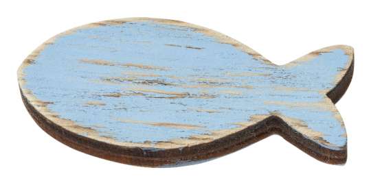 3270309 Fische Holz 4.5cm, 5St. hellblau 