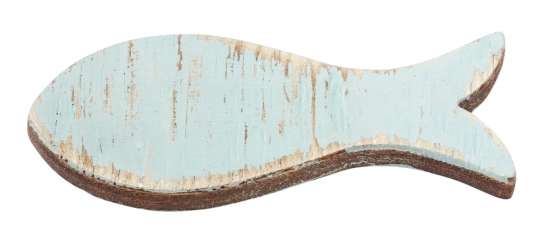 3270311 Fische Holz 6cm, 5St türkis 