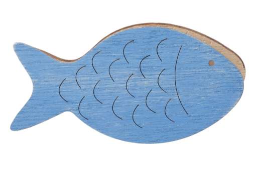 3270427 Deko-Fisch m. Klammer  10,5cm, blau 