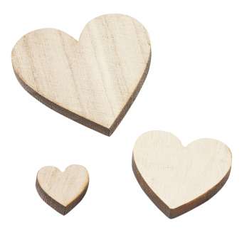 3275015 Holz-Herz 6,8cm, 4St. 