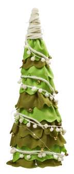 3436146 Filzform Baum grün-meliert 50cm 