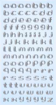 3451113 Sticker Kleinbuchstaben silber 