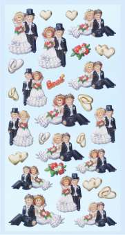 3451182 Sticker Hochzeitpaare 