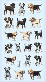 3451231 Softy-Sticker Hunde 