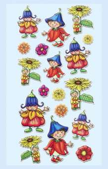 3451278 Softy-Sticker Blumen Kinder 