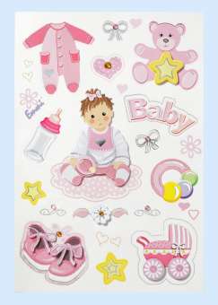 3451327 Sticker Baby Girl 
