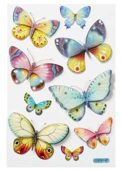 3451381 Sticker-Schmetterling II 
