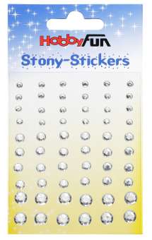 3451748 Stony-Stickers rund 60St kristall 
